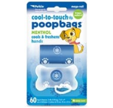 Petkin Cool-to-touch Poopbags - 60ct with dispenser