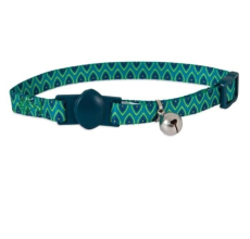 PETMATE ASPEN PET BREAKAWAY FASHION COLLAR 3/8" x 8-12" SUB GEO BLUE