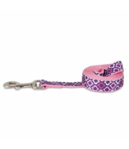 Petmate Aspen Pet Dog Leash 1"X6' Purple Geo