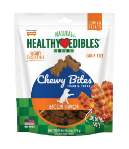 Nylabone Healthy Edibles Chewy Bites Bacon Flavor 6 oz