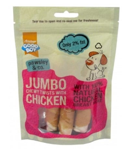 Armitage Jumbo Chicken Chewy Twists - 100g