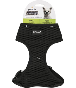 Petmate Mesh Dog Harness Medium 16-19"  Black