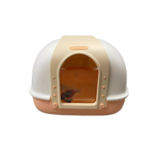 Nutrapet Dragon Inn Butterfly Doors Closed Cat Litter Box -ORANGE L60cm X W50cm X H45Cm
