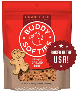 Buddy Biscuits Grain Free Chewy Treats with Grilled Beef - 5 oz.