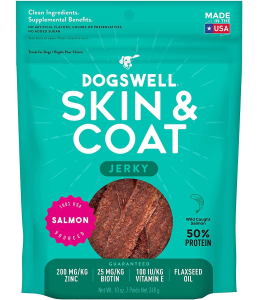 Dogswell Skin & Coat MINI Jerky Grain-Free Salmon - 4 oz.