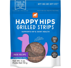 Happy Hips Grain-Free Grilled Strips - Duck - 4 oz.