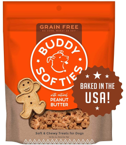 Buddy Biscuits Grain Free Chewy Treats with Peanut Butter - 5 oz.