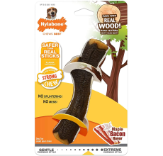 Nylabone Strong Chew Stick - Real Wood with Maple Bacon Wolf