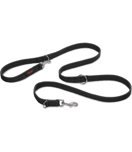 COA HALTI Double Ended Lead Black Large