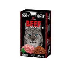 Alpha Spirit Natural Snacks for Cats - Beef 80g