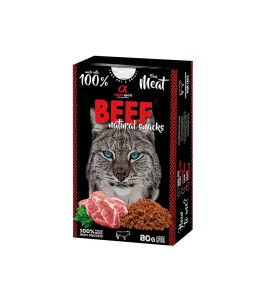 Alpha Spirit Natural Snacks for Cats - Beef 80g