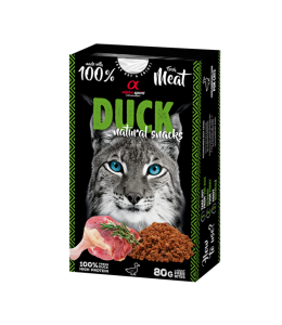 Alpha Spirit Natural Snacks for Cats - Duck 80g