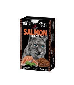 Alpha Spirit Natural Snacks for Cats - Salmon 80g