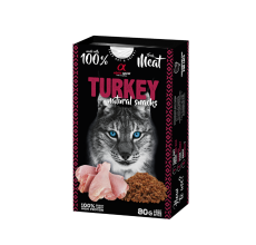 Alpha Spirit Natural Snacks for Cats - Turkey 80g