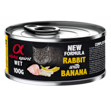 Alpha Spirit Wet Food for Cats RABBIT 100g