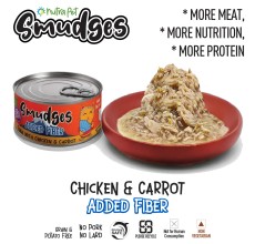 Smudges Adult Cat Tuna Flakes With Chicken & Carrot in Gravy 80g