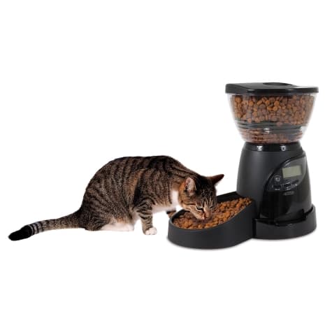 Petmate Aspen Pet Automatic Lebistro Feeder 18 Cup / 5Lb Black