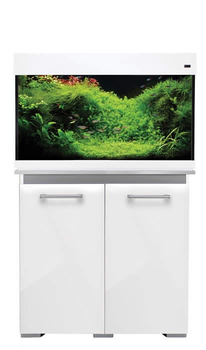 Aqua One Cabinet 135 Only - 80w x 42d x 50cm White Gloss With Grey