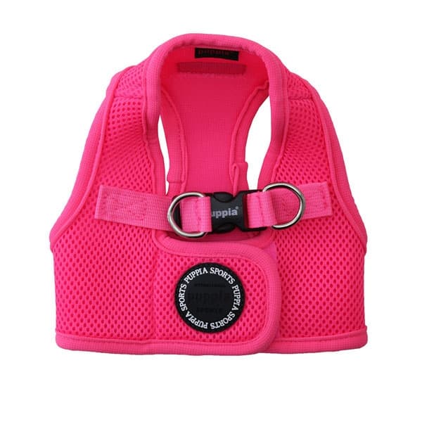 PUPPIA NEON SOFT VEST HARNESS B PINK L Neck 11.41" Chest 16.92"